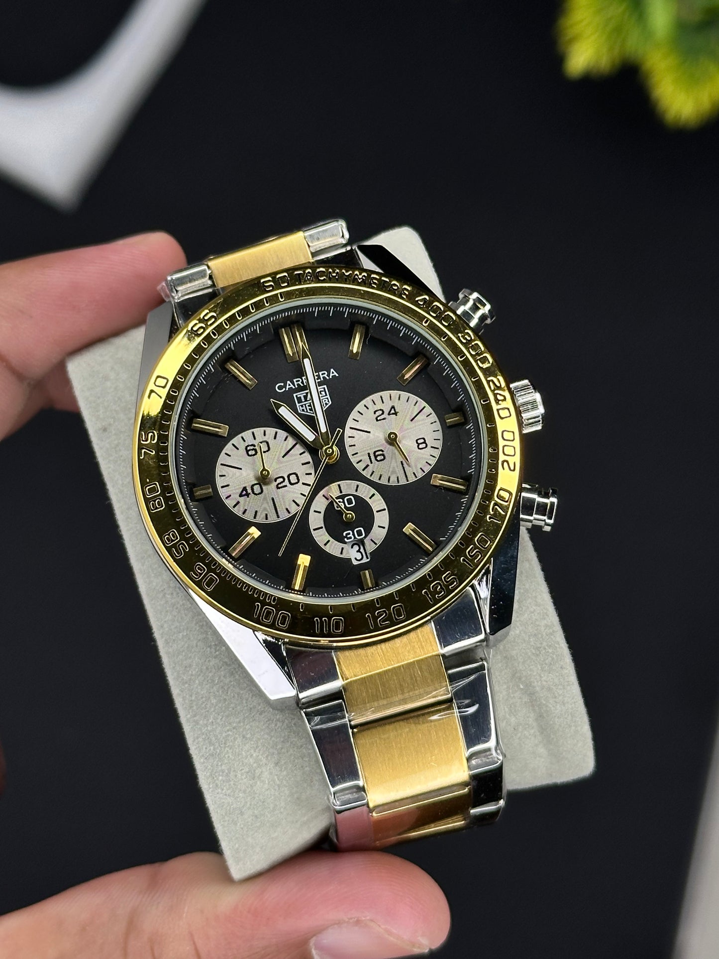 TH Golden silver Chrono