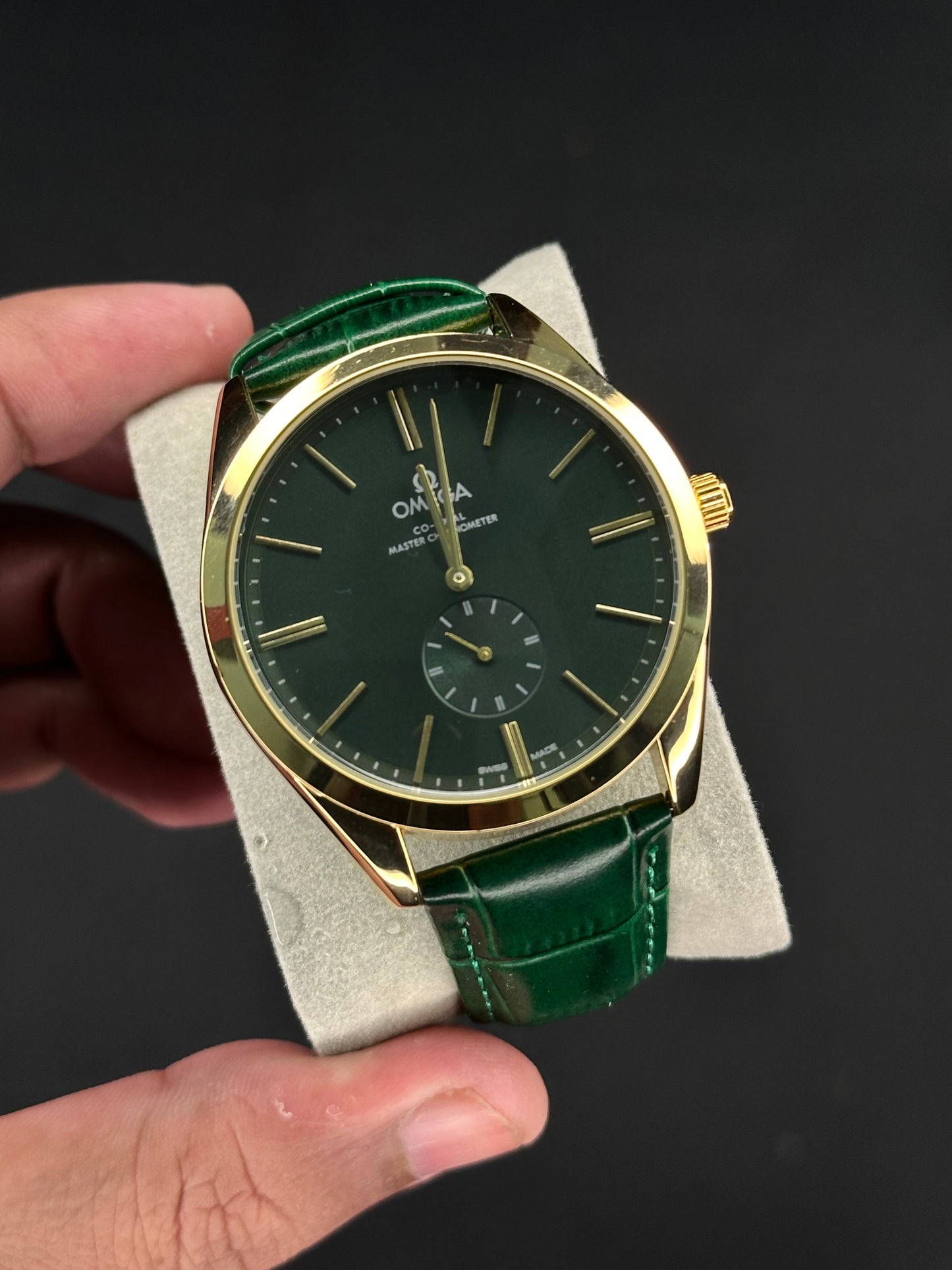 OMG Green Leather Strap