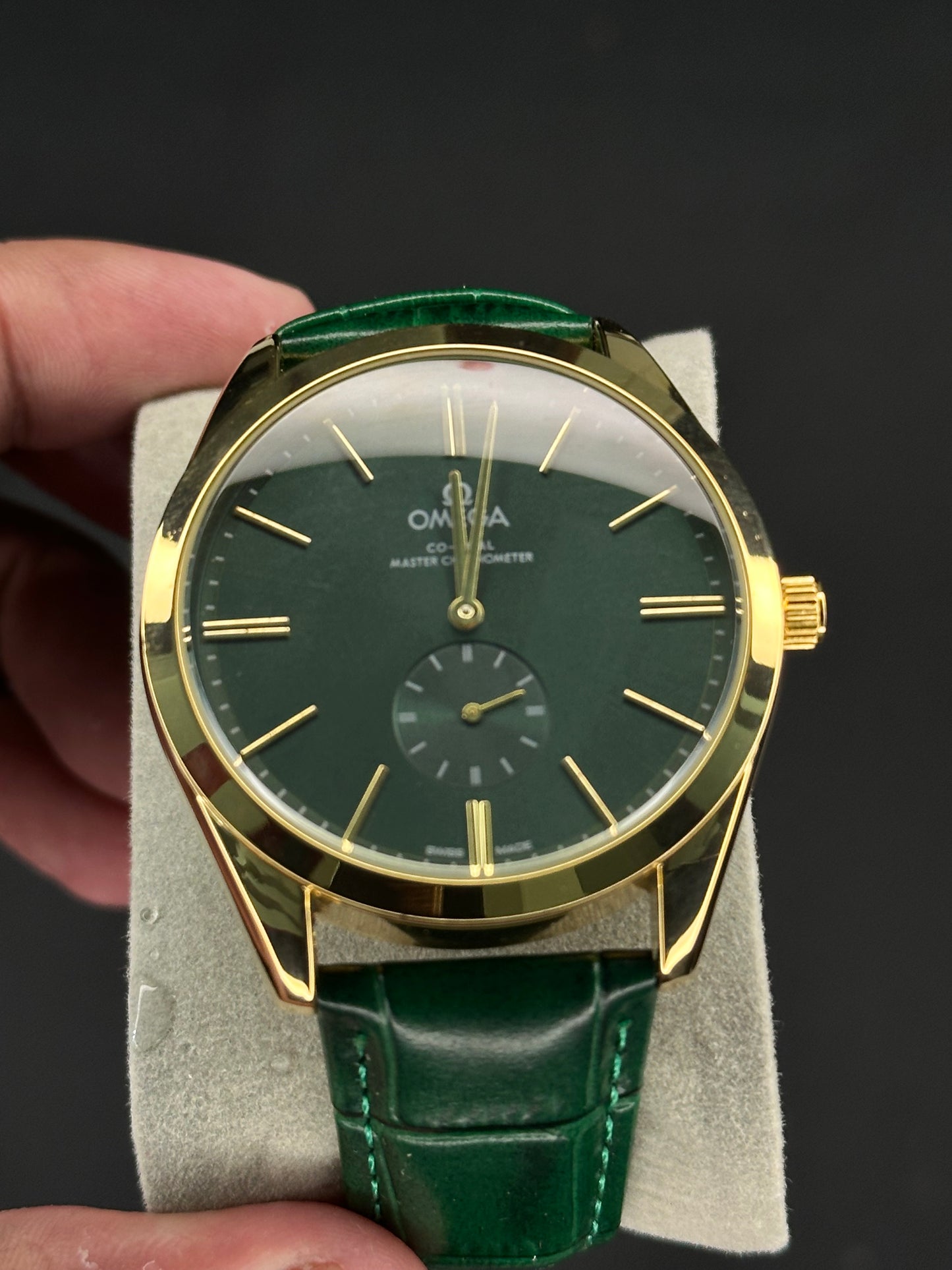 OMG Green Leather Strap